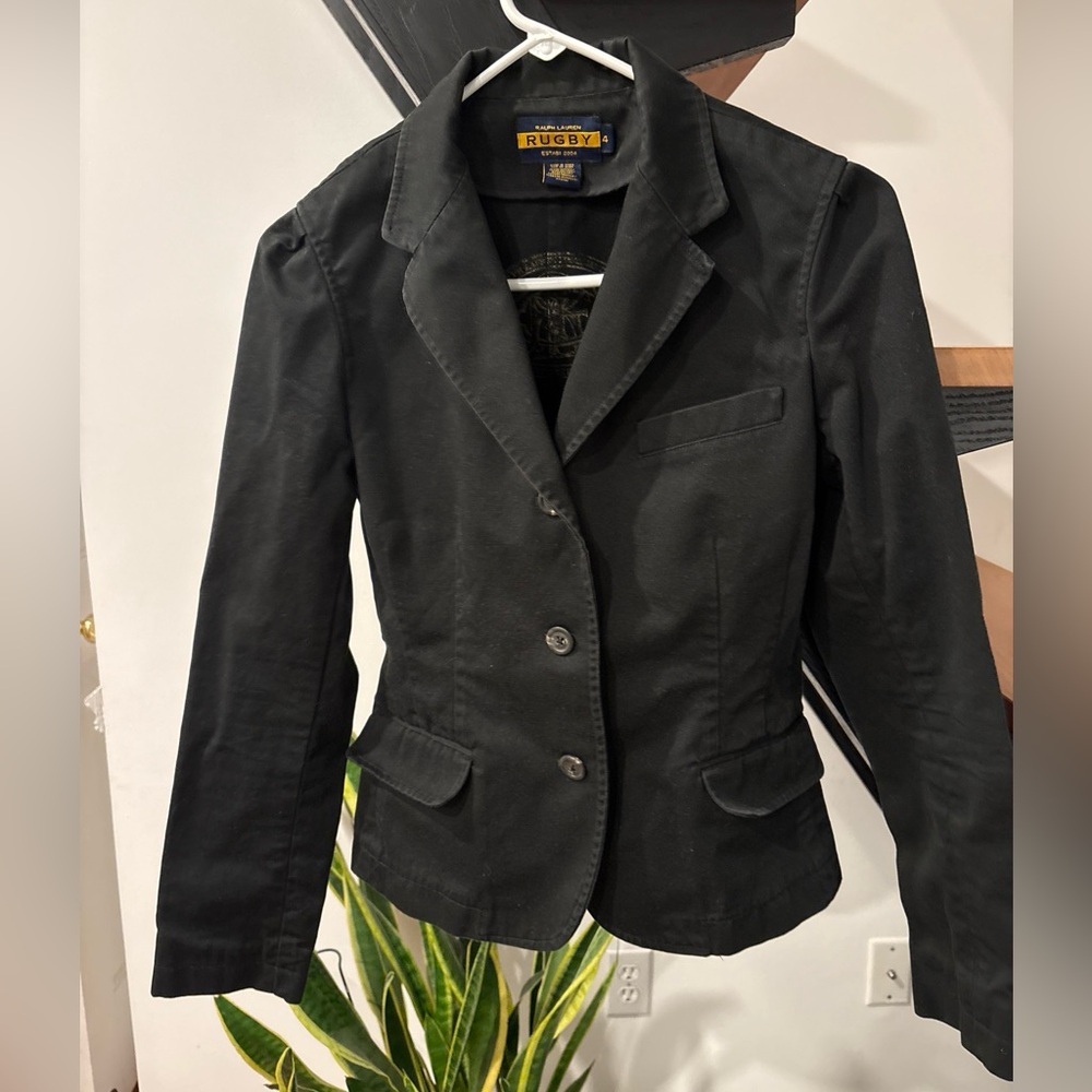 ‼️SOLD‼️Ralph Lauren Rugby blazer black -size 4